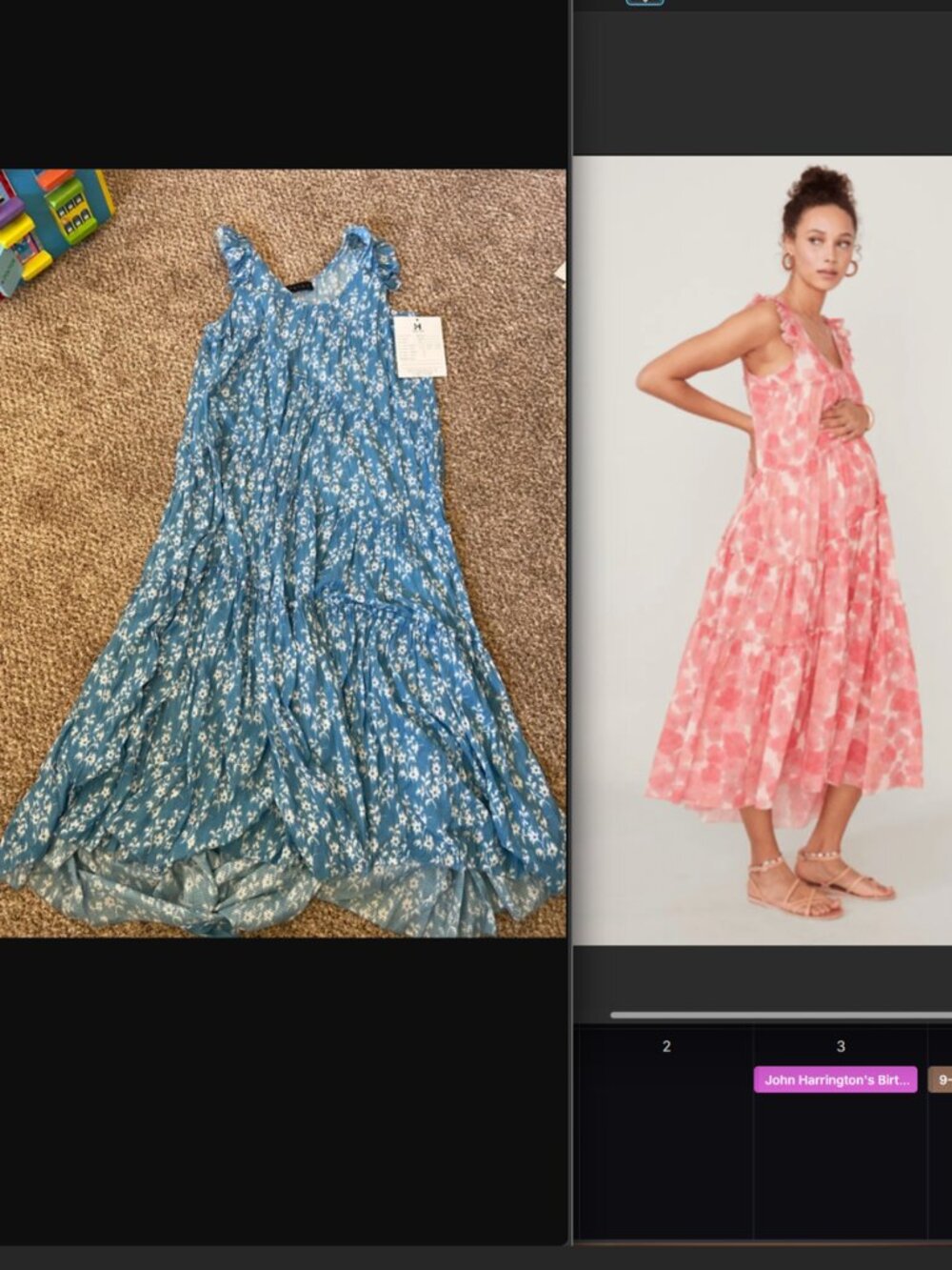 Hatch - Anaelle - Blue Floral - Size 1 (Small)